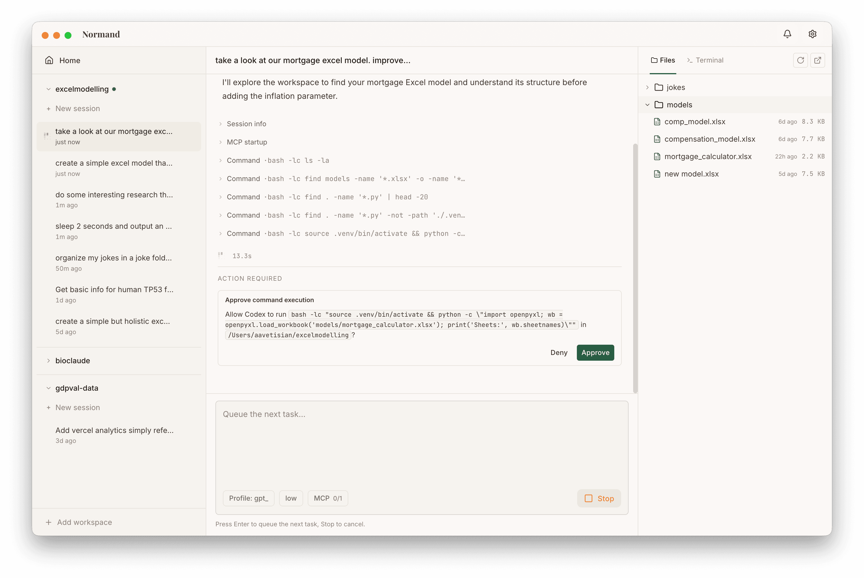 The Normand interface